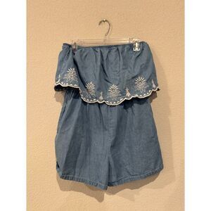 Jopana Medium Denim One-Piece Romper‎ for Women